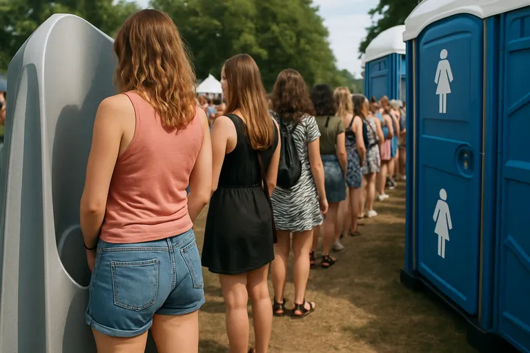 Waarom huren vrouwen urinoirs op festivals?
